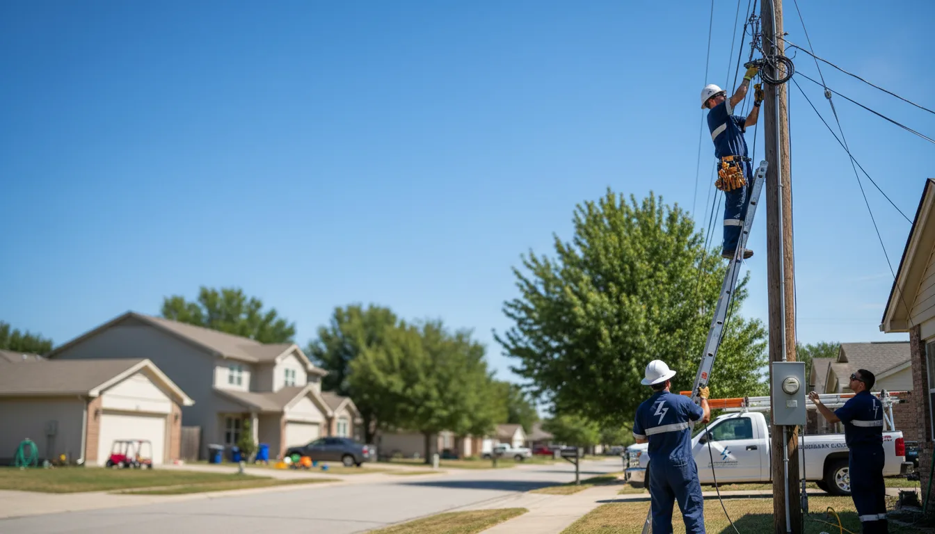Residential electrician providing installation services in Topeka, IL
